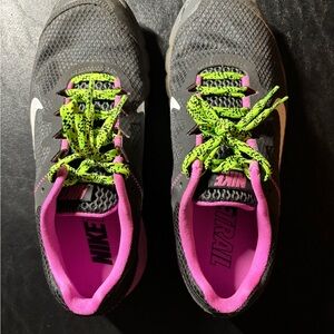 Nike Black and Pink Trail Shoes
